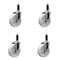 Service Caster 5'' Nylon Wheel Swivel 1-1/8'' Expanding Stem Caster Set, 4PK SCC-EX20S514-NYS-118-4 - alternate 1